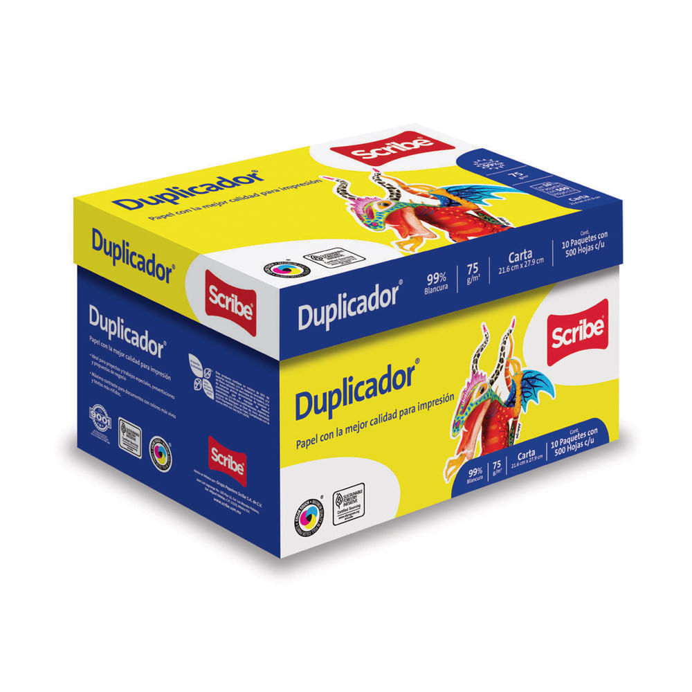 Papel Duplicador Carta 98 Blancura 5000 Hojas 75 Grs OfficeMax