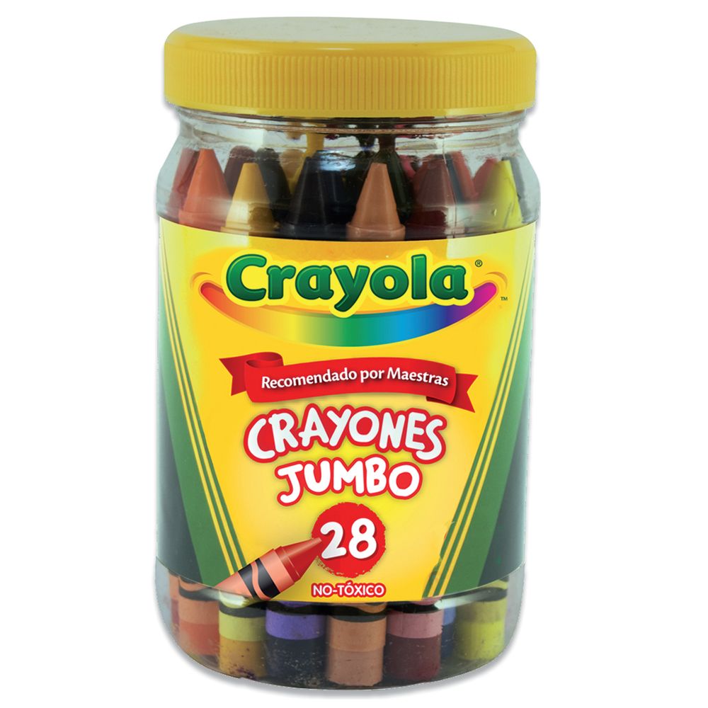 CRAYONES CRAYOLA JUMBO BOTE 28 OfficeMax
