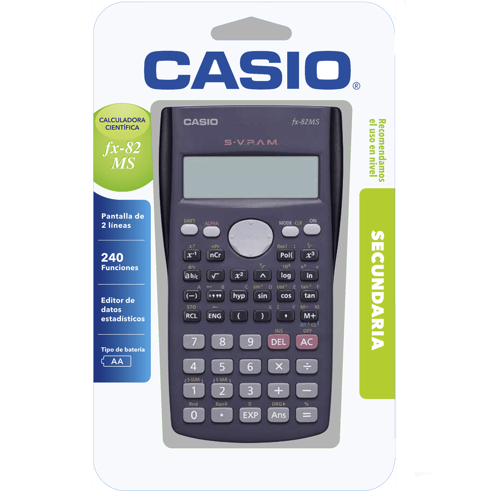 Calculadora Casio Fx 82 Científica Officemax 1685