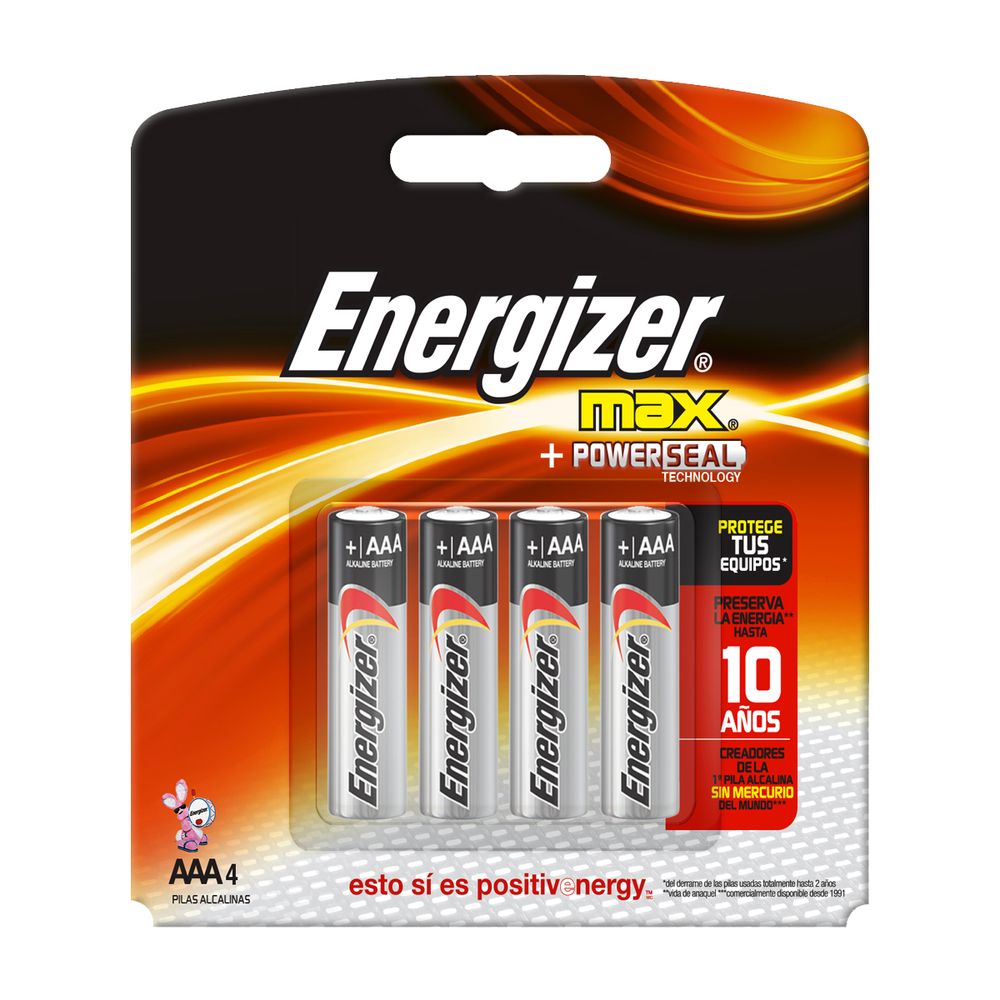 PILA AAA ENERGIZER MAX 4 PIEZAS OfficeMax
