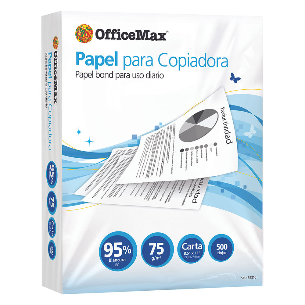 Resma Papel Officemax Multiusos Carta 500 Hojas Officemax 8693