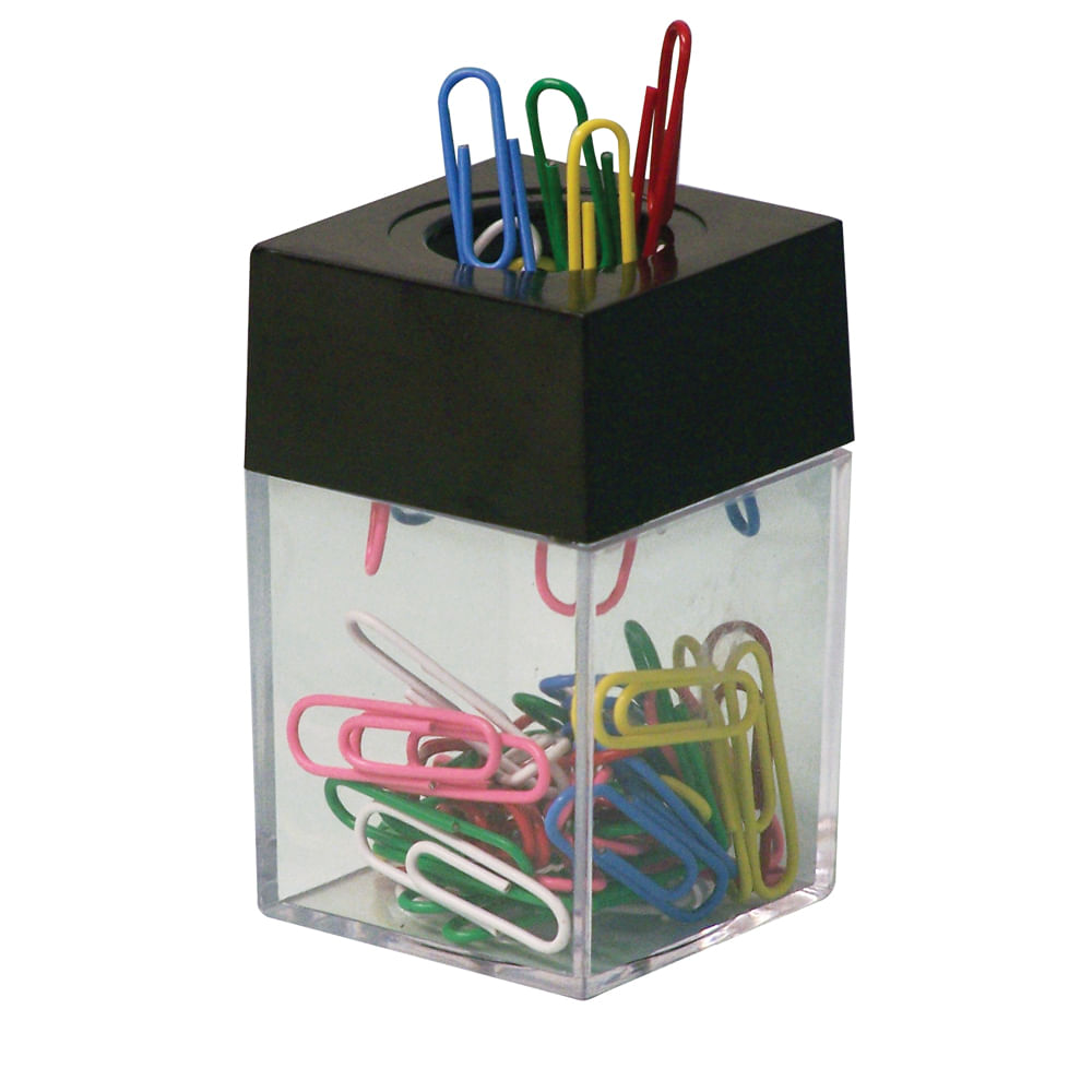 DESPACHADOR DE CLIPS CHICO CON 50 CLIPS DE COLORES DE 28MM OfficeMax