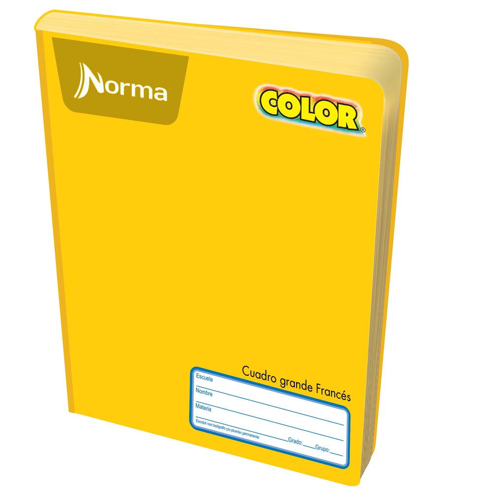 Cuaderno Francés Cosido Cuadro Grande Norma Color 100 Hojas Officemax 1703