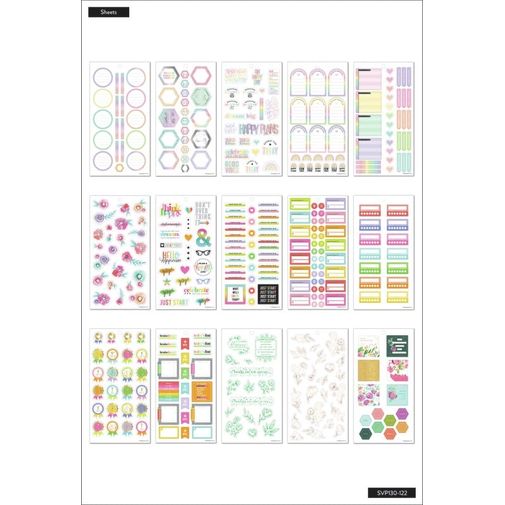 Stickers The Happy Planner Color Story Mini Etiquetas Autoadherible