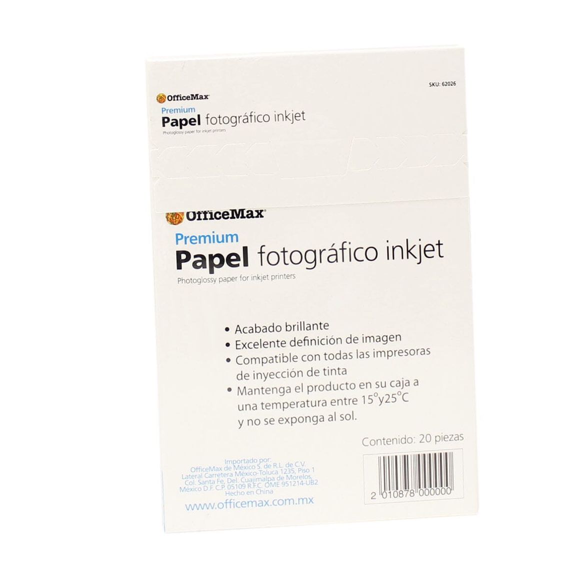 Papel Officemax Fotográfico Premium Brillante 20 Piezas 240 Gr | Papel  Especializado | OfficeMax - OfficeMax