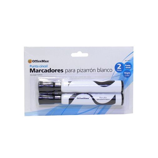 Marcador P/Pizarron Officemax Cincel negro Blister 2 piezas | Marcadores  para Pizarron | Officemax - OfficeMax