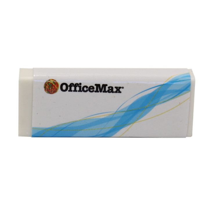 Goma Blanca Rectangular Con Fajilla. 2 Piezas Omx | Borradores | Officemax  - OfficeMax