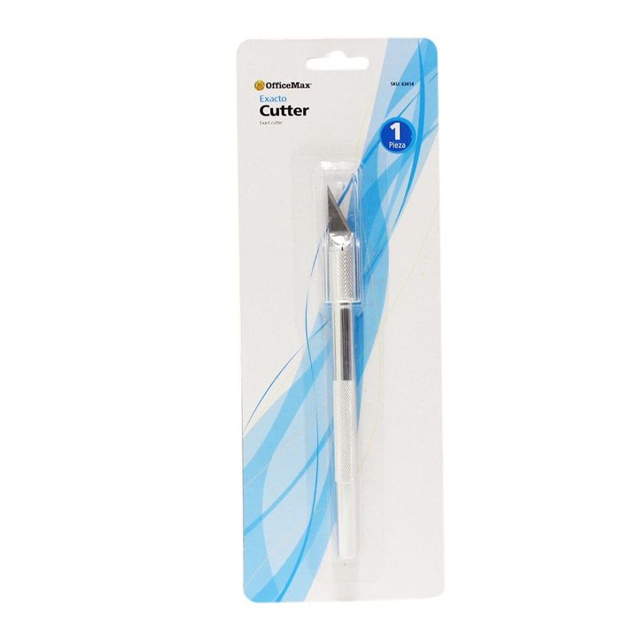 Cutter Exacto OMX. Corte Preciso Sin Tocar La Cuchilla | Guillotinas y  Cutters | OfficeMax - OfficeMax