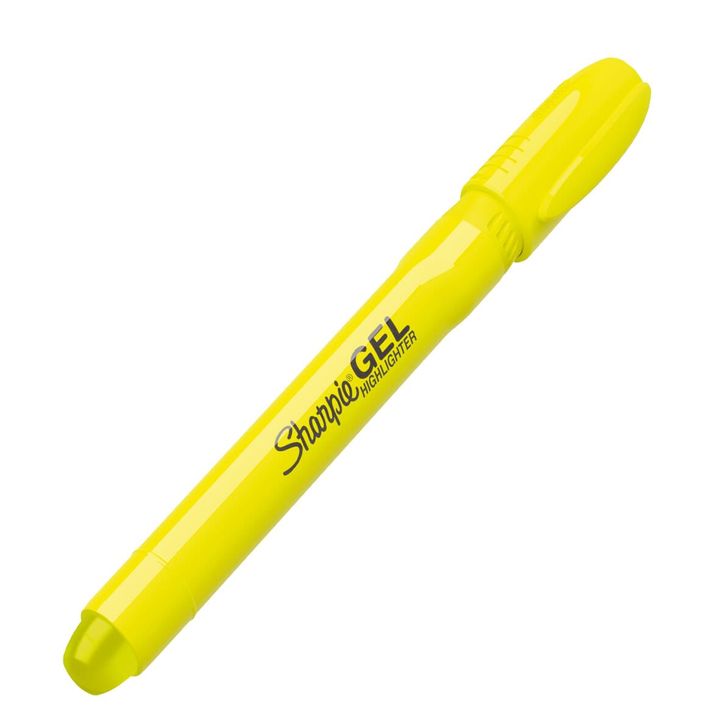  Marcatextos Sharpie En Gel Color amarillo Punta Cincel   piezas