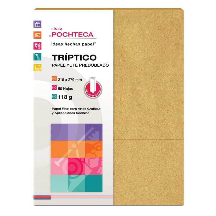 TRIPTICO YUTE PREDOB 118G 50H | Papel Fino | OfficeMax - OfficeMax