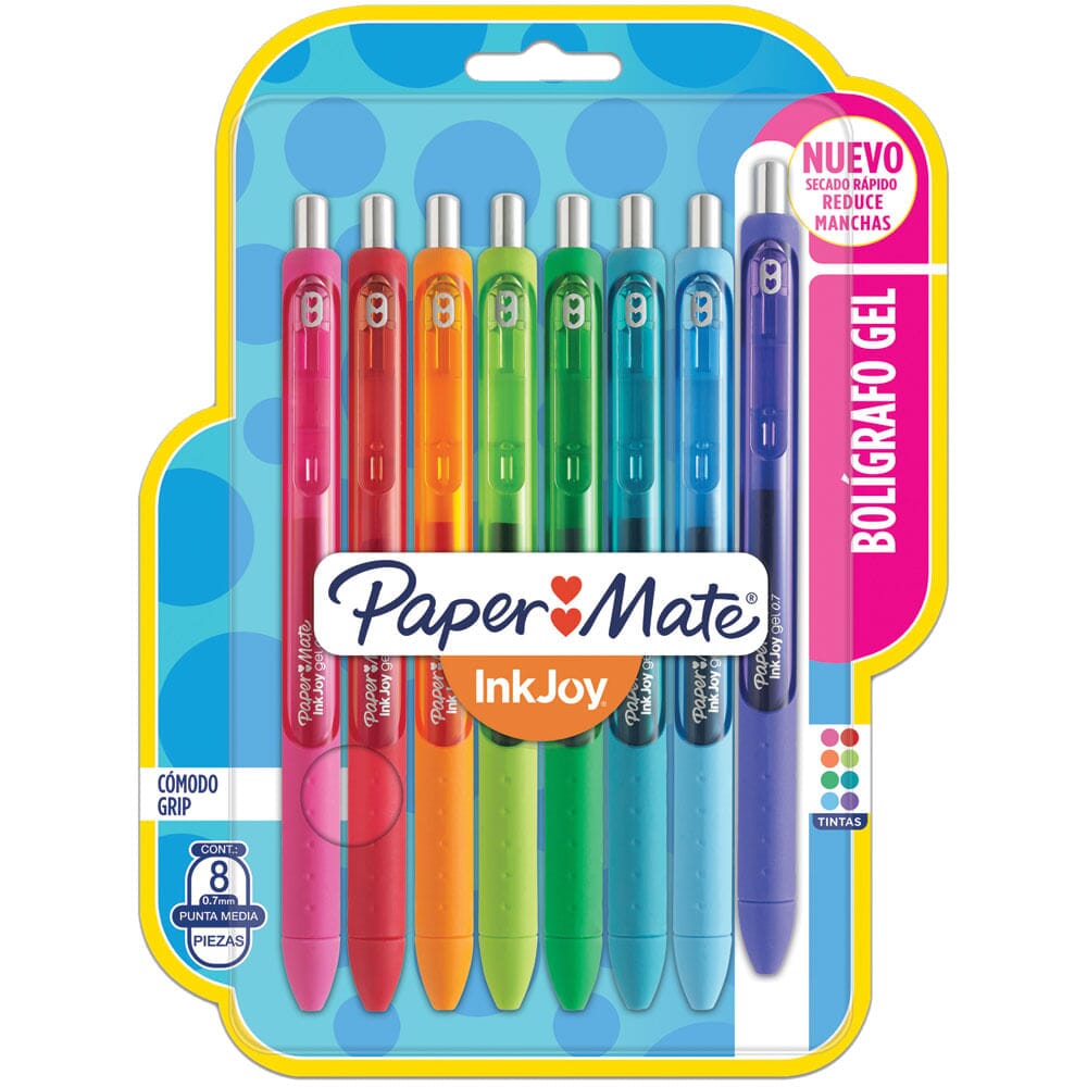 Bolígrafos Gel Paper Mate Multi 8pz, Bolígrafos