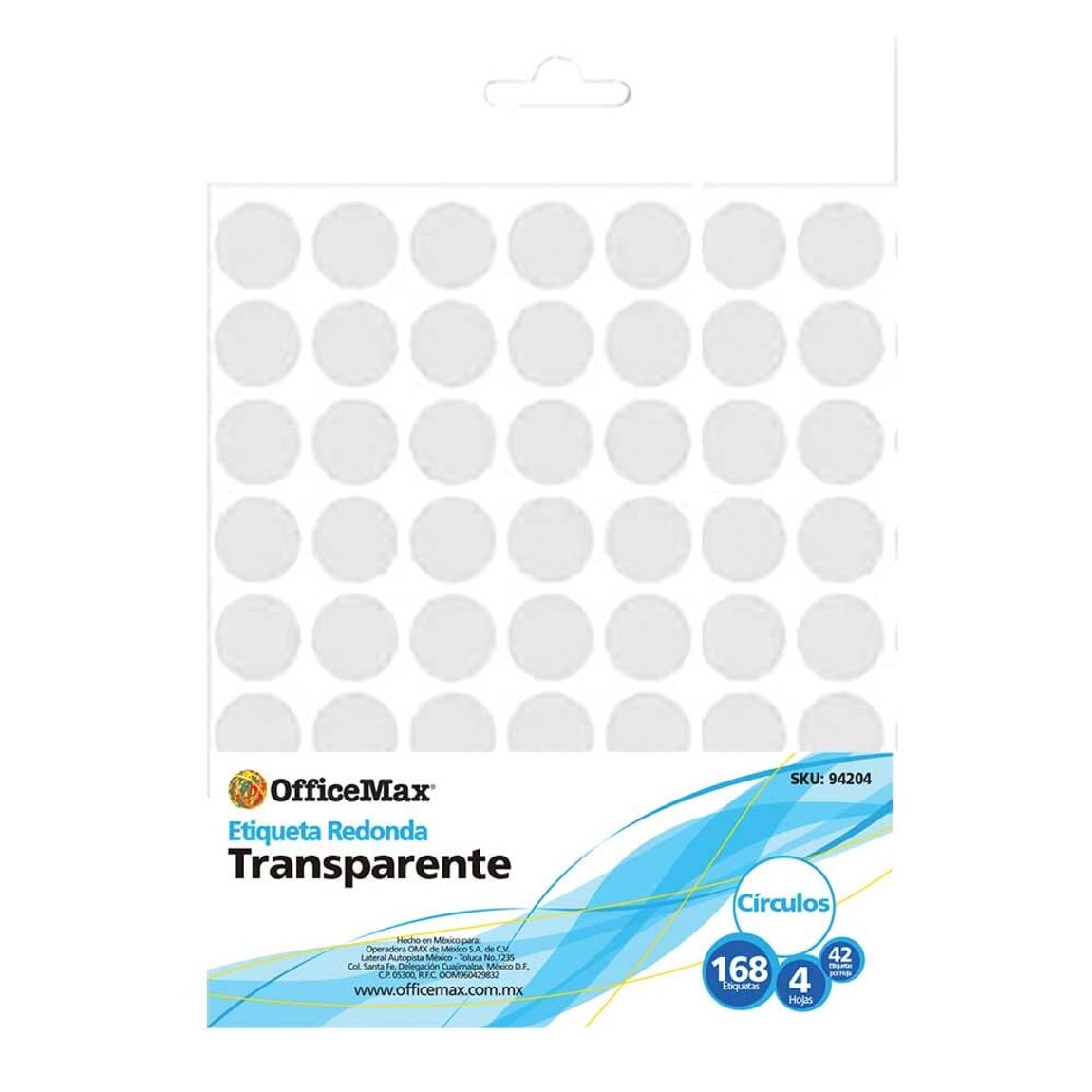 Etiqueta redonda de 14mm transparente, 168 piezas Officemax | Etiquetas |  OfficeMax - OfficeMax