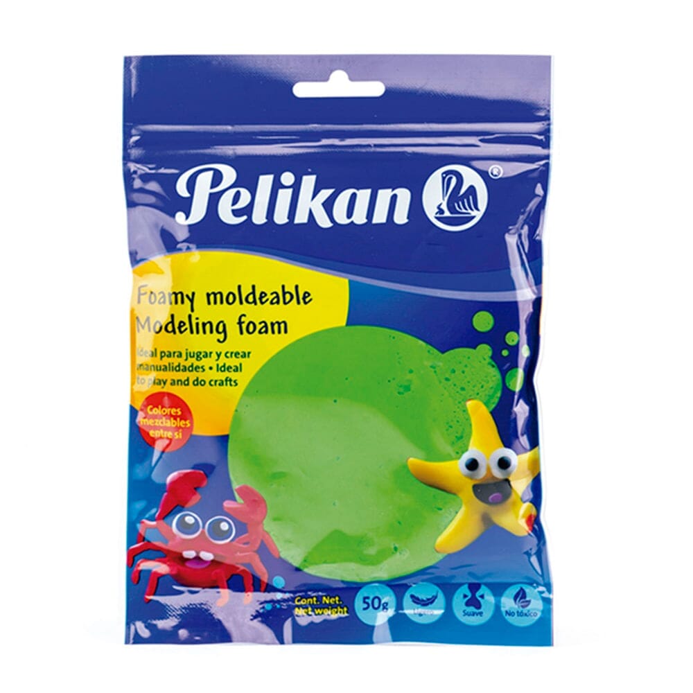 Foamy Moldeable Pelikan 50g Verde, Manualidades