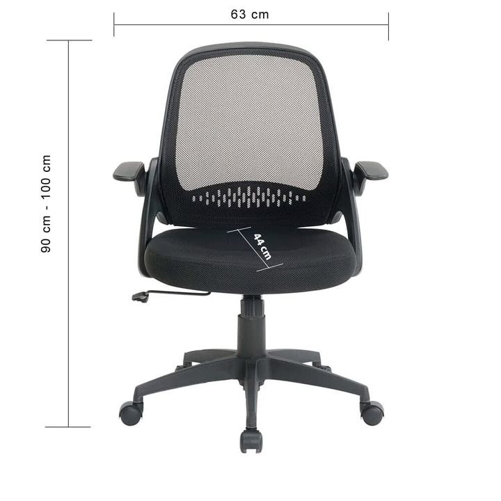 Silla Básica de Oficina Braga Negra | Sillas Básicas - OfficeMax