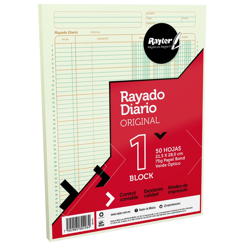 Rayado Diario Con 50 Hojas - Kiosko
