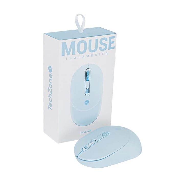 Mouse Techzone TZMOUG203 Inalámbrico Azul | Mouse Y Teclados - OfficeMax