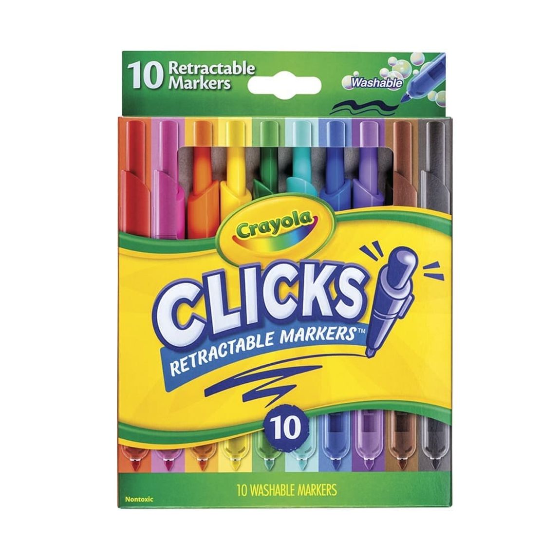 ellos alto Parcialmente Plumones Crayola Clicks 10 pzas | Plumones Y Marcadores - OfficeMax