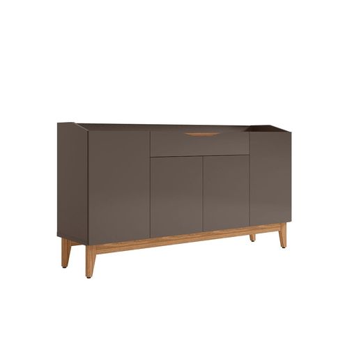 Credenza Alterego Ravena Gris con Nogal Muebles OfficeMax Kiosko