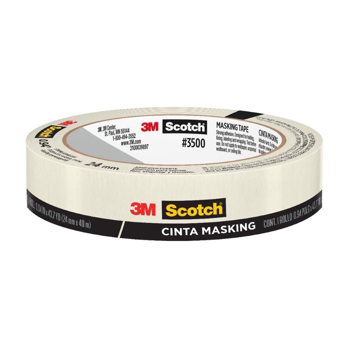 Masking Tape Scotch 3500 24mm x 40m | Cintas Adhesivas - OfficeMax