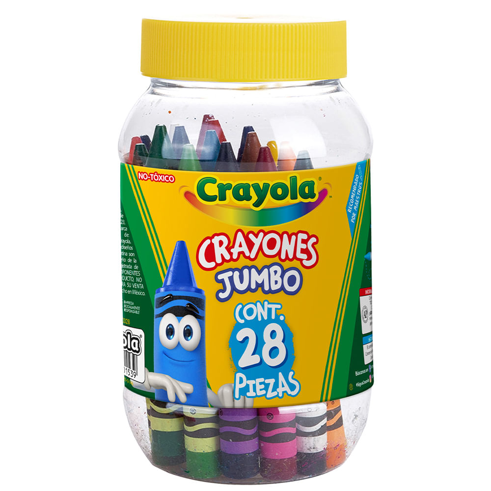 Crayones Crayola Jumbo 28 piezas, Crayones