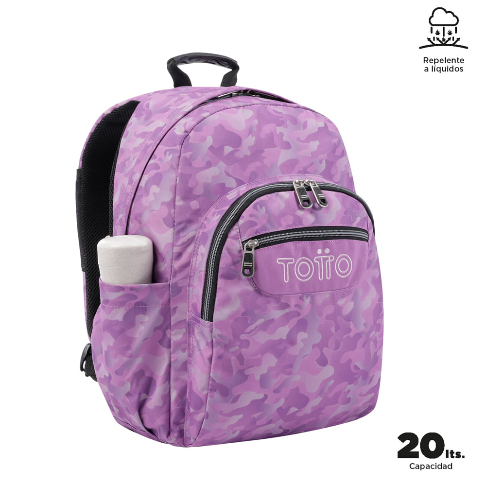 Totto - Mochila Acuareles Flower Galaxy | Mochilas Y Estuches