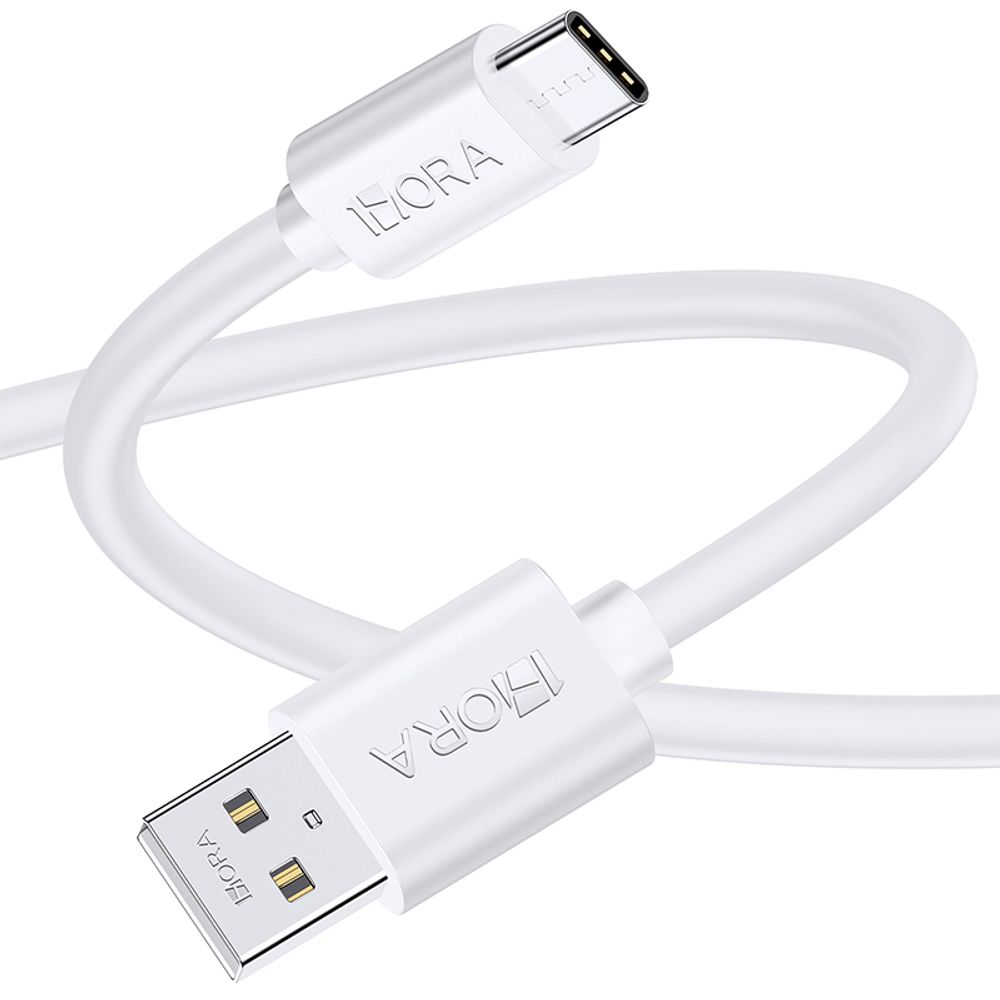 Cable USBC 1Hora 2.1A Blanco 2 metros Cables OfficeMax Kiosko