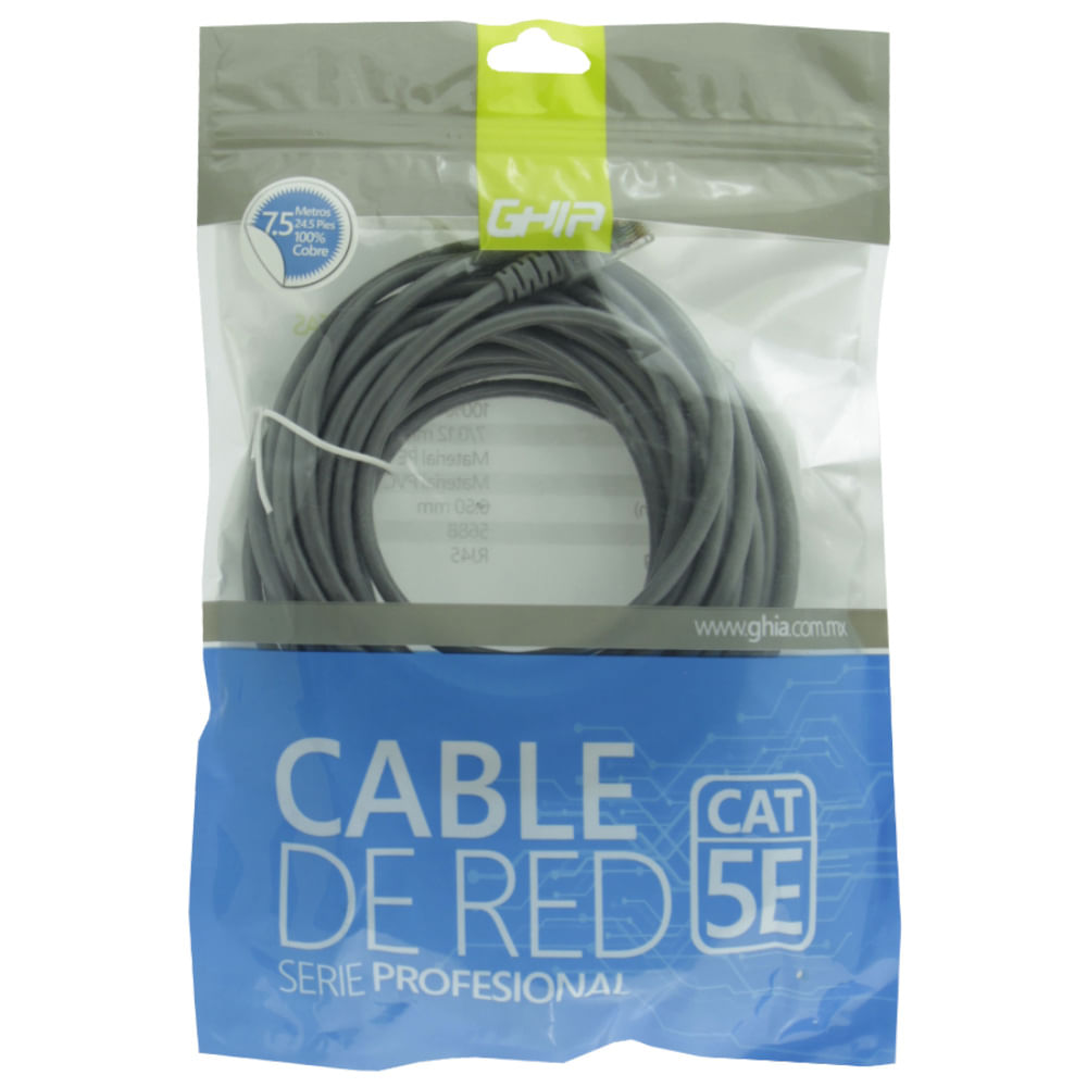 Cable de Red Ghia RJ45 7.5 mts Cables OfficeMax Kiosko
