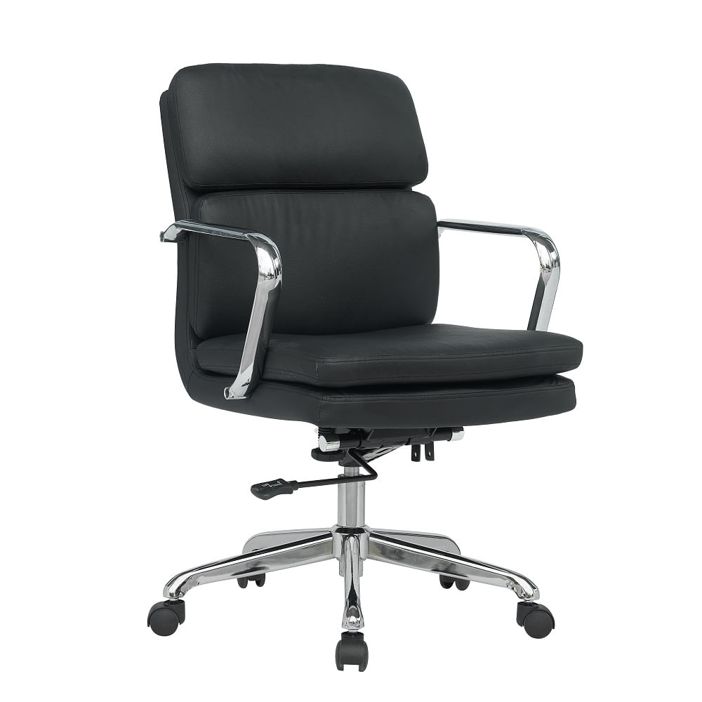 Silla de Oficina | | Firenze | MDF Negra Ergonómica