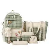 mochilas-cuadros-aoku-verde-5-pzs-5190423