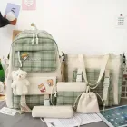 mochilas-cuadros-aoku-verde-5-pzs-5190423