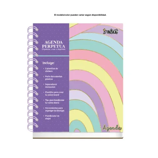 agenda-perpetua-incolors-scribe-raya-100-hojas-varios-modelos-1-pz-7506129458270