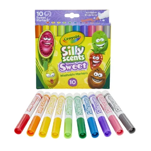 plumones_silly_scents_crayola_aromaticos_10_piezas_frente