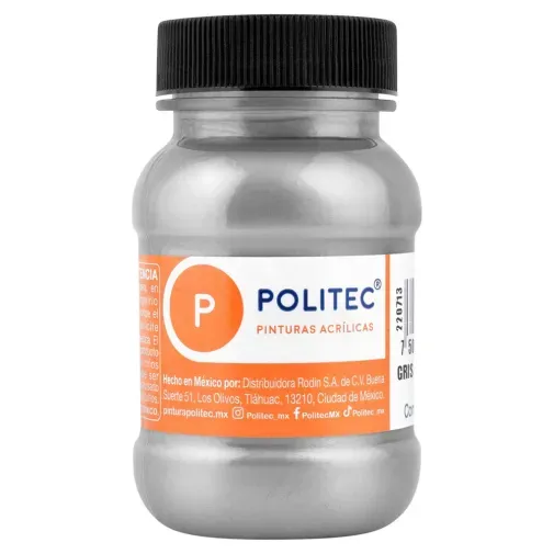 acrilico-politec-l-500-gris-metalico-100-ml-7501139202448 acrilico-politec-l-500-gris-metalico-100-ml-7501139202448