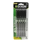 boligrafo_punto_fino_negro_dixon_5pzs