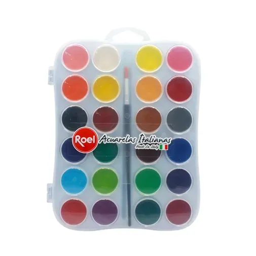 acuarela-en-pastilla-roel-24-colores-mate-7501858991869 acuarela-en-pastilla-roel-24-colores-mate-7501858991869