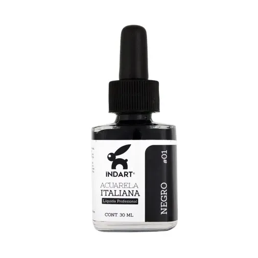 acuarela-liquida-italiana-indart-negro-30-ml-7501858993832 acuarela-liquida-italiana-indart-negro-30-ml-7501858993832