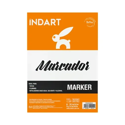bloc-de-dibujo-indart-market-100-hojas-tamano-a-3-29-7-x-42-cm-7501858992101 bloc-de-dibujo-indart-market-100-hojas-tamano-a-3-29-7-x-42-cm-7501858992101
