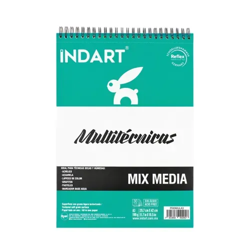 bloc-para-dibujo-multitecnicas-indart-mix-media-30-hojas-tamano-a-3-29-7-x-42-cm-7501858992057 bloc-para-dibujo-multitecnicas-indart-mix-media-30-hojas-tamano-a-3-29-7-x-42-cm-7501858992057