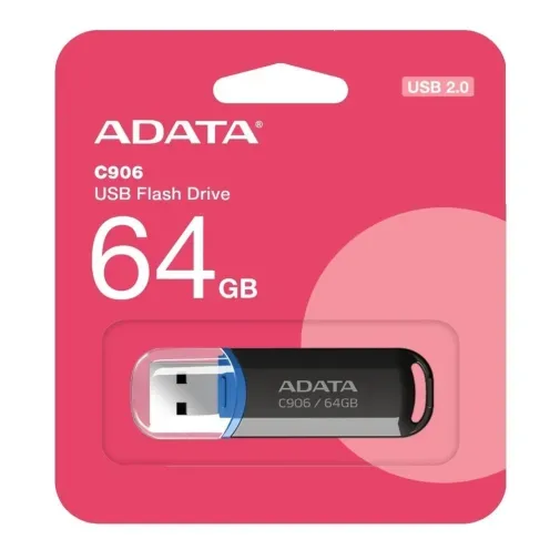 memoria_usb_64_gb_adata_flash_c906_negra memoria_usb_64_gb_adata_flash_c906_negra