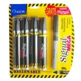 marcador-permanente-azor-mega-size-punta-cincel-negro-4-piezas-7501428705889
