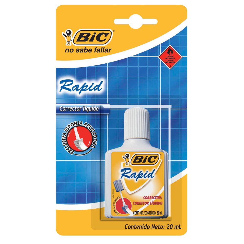 Corrector Liquido Rapid 20 Ml Pza Bic Officemax