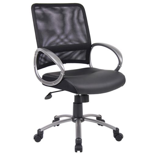 Silla Secretarial Lincon Tela Negro - OfficeMax