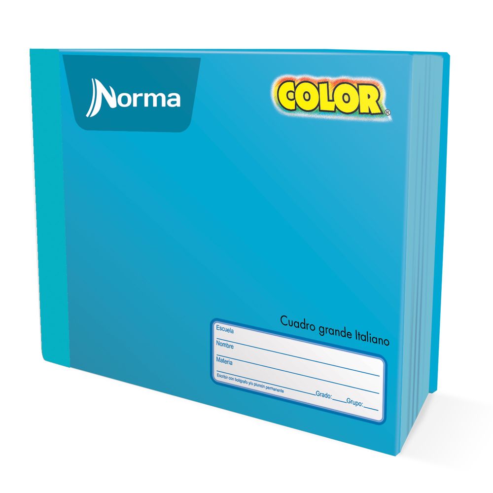 Cuaderno Italiano Cosido Cuadro Chico Norma Color 100 Hojas OfficeMax