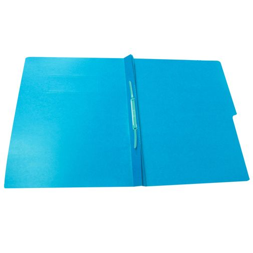 Carpeta tipo pressvoard con broche cta azul claro con 5pz 