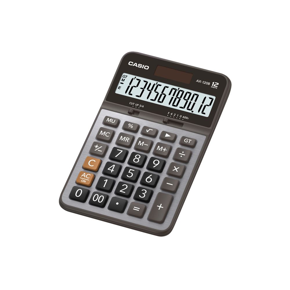 Calculadora Casio Mini De Escritorio AX-120B 12 Dígitos - OfficeMax