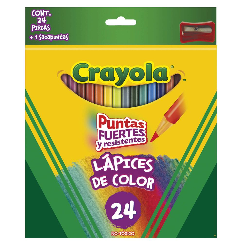 Colores Crayola 24 Piezas | Lapices de Colores | Crayola - OfficeMax colores crayola color piel