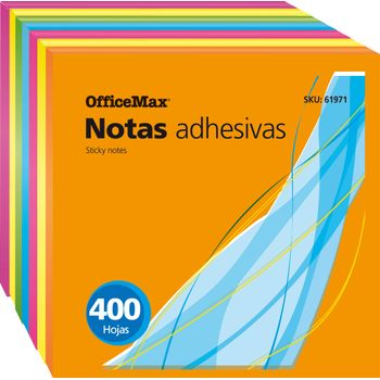 Notas-Adhesivas-OfficeMax-Neon-Cubo-7.6X7.6CM-400H