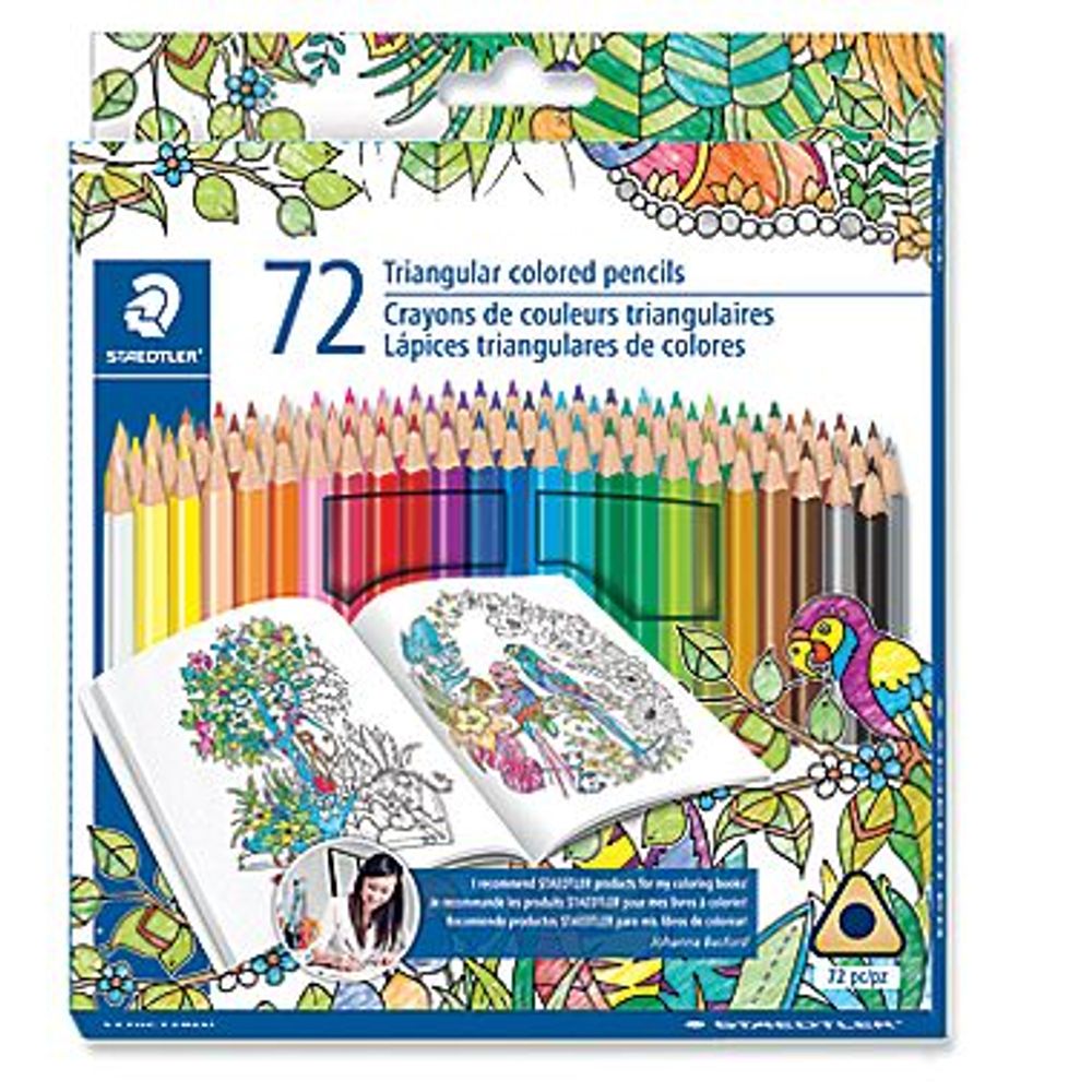 Colores Staedtler Triangulares 72 Piezas | Lápices de Colores