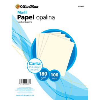 Opalina-Officemax-Carta-Marfil-100-Hojas-180-Gr