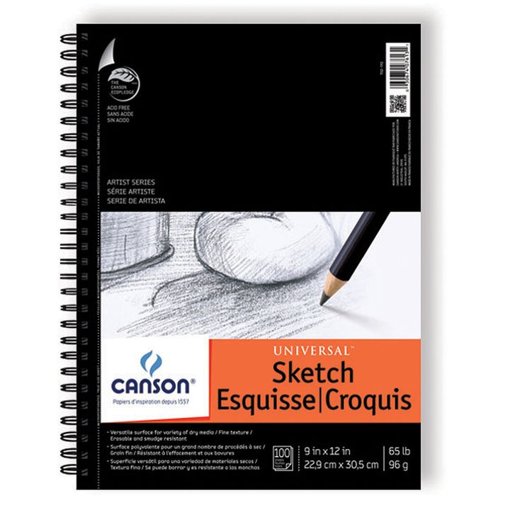 Block Para Esbozo Sketch Universal110 Hojas Papel Blanco